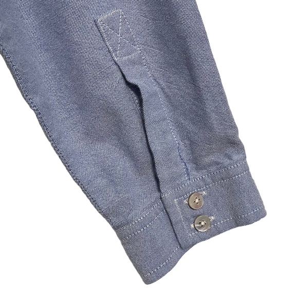 Lilla P Scoop Neck Button Front Cotton Chambray Blouse‎ NWOT Size S - Picture 4 of 5